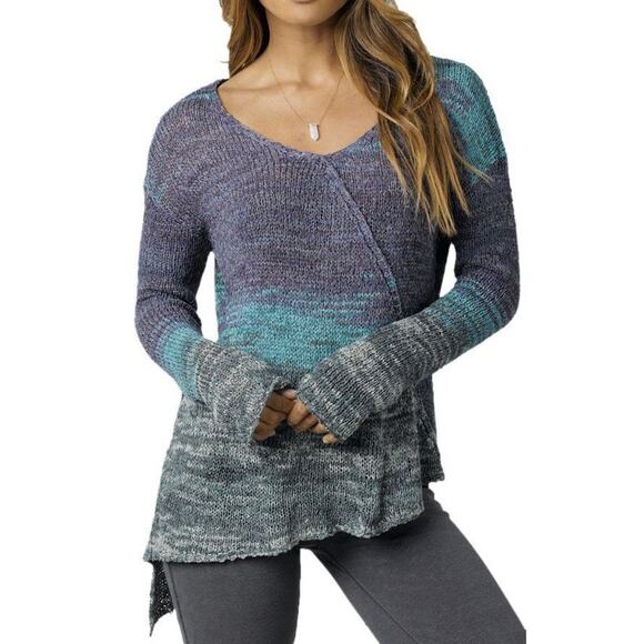prAna Sweaters - Prana Vignette Sweater Womens S Small Asymmetric Crochet Lagenlook Lagom Boho